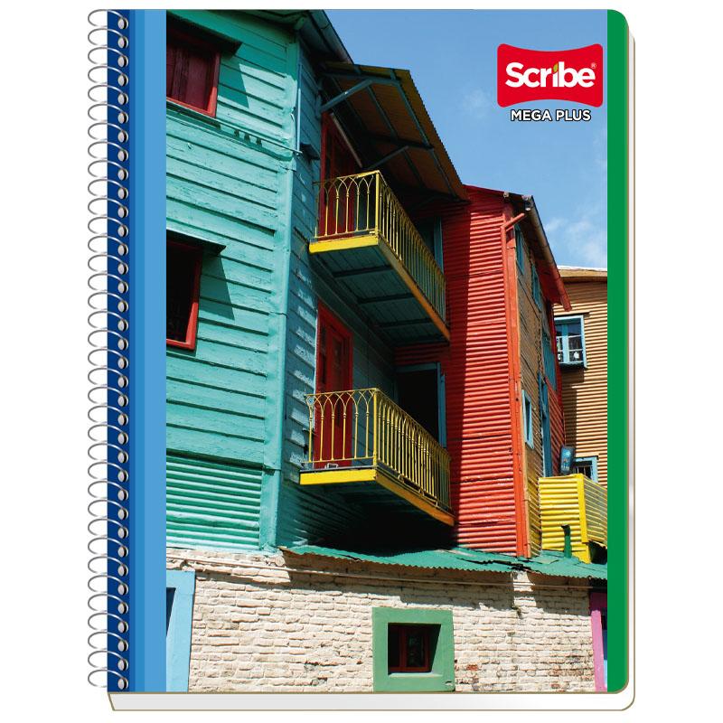 Cuaderno Profesional Espiral Raya 100 hjs Mega Plus Scribe