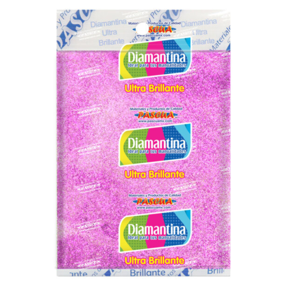 Diamantina Fina Rosa Pastel 50 grs Pascua