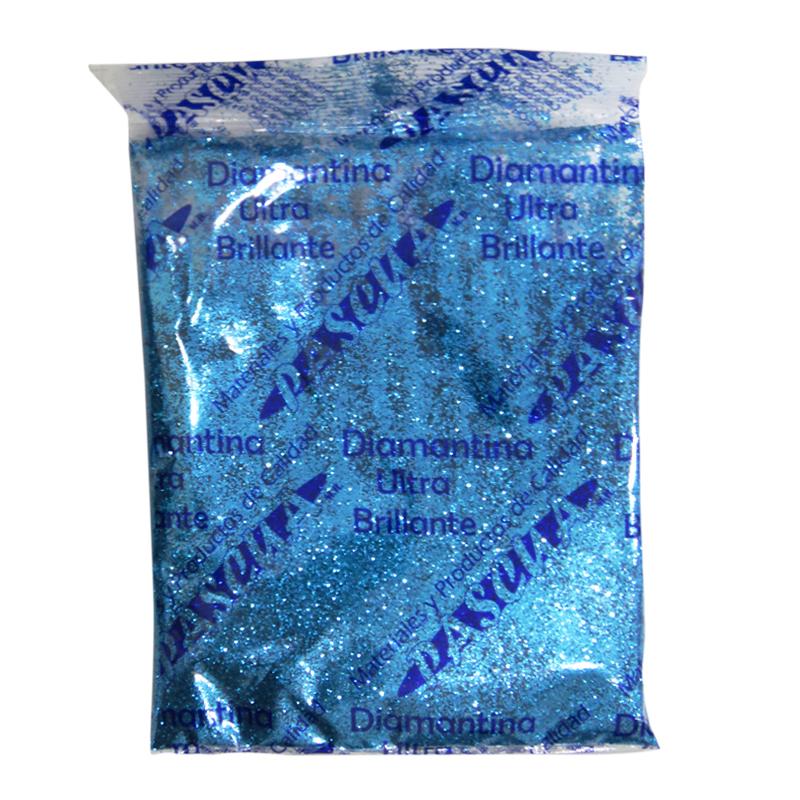 Diamantina Fina Azul Eléctrico 50 grs Pascua Megafumi