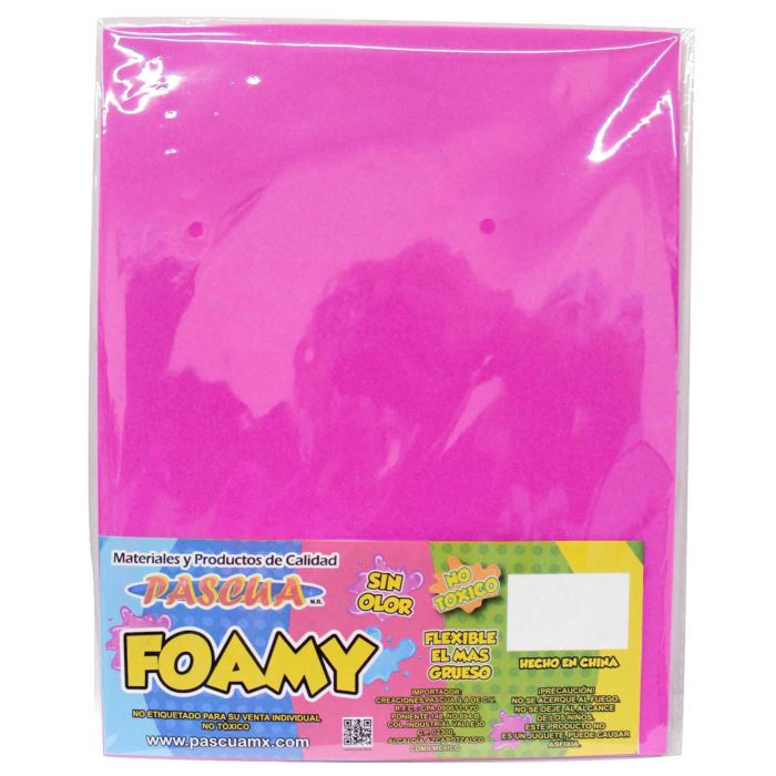 Foamy Liso Fiusha Carta 5 piezas Pascua