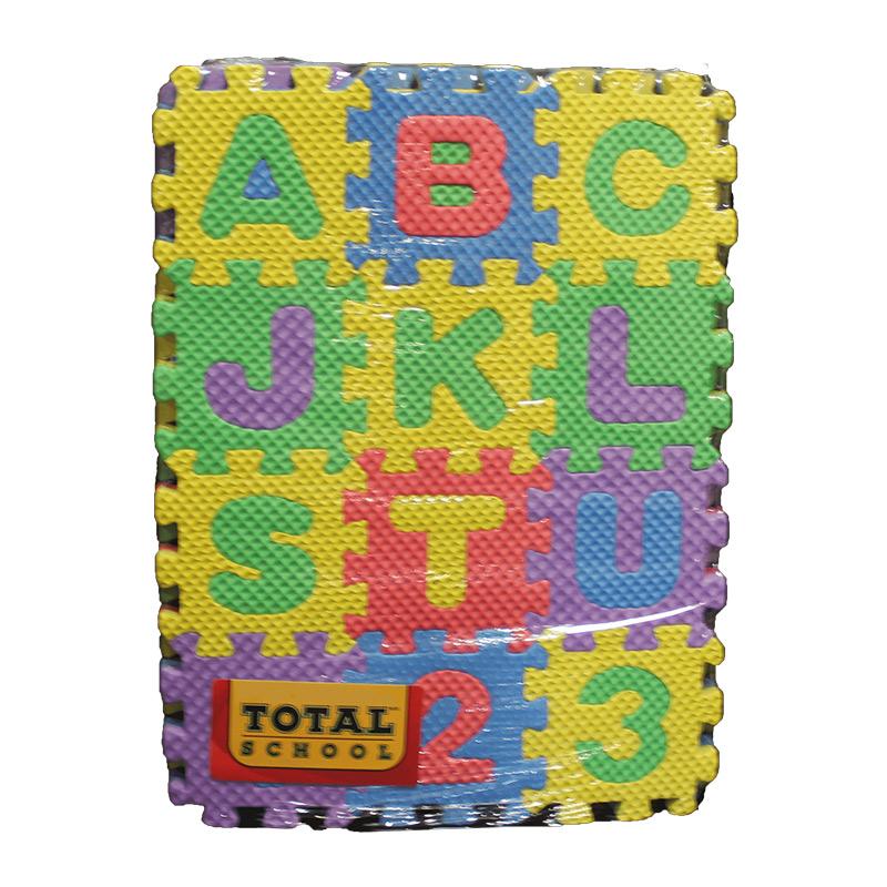 Tapete Foamy 6 x 6 cm C/36 piezas Total School