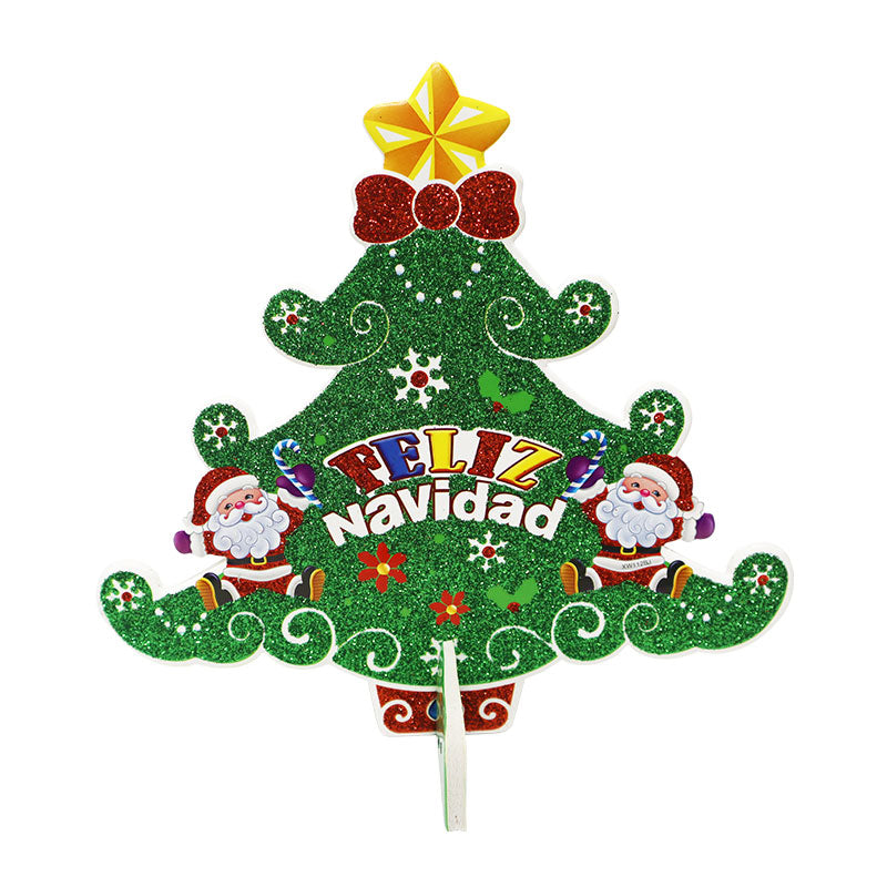 Adorno Navideño Cartón Árbol Navideño Chico 26 x 26 cm Itrade