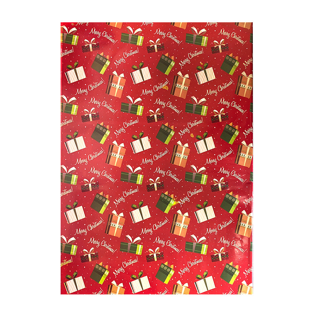 Papel de Regalo Navideño #3 75 x 51 cm 80 grs Paquete/10 piezas Itrade