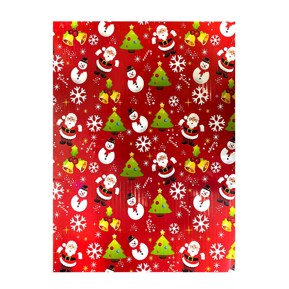 Papel de Regalo Navideño #9 75 x 51 cm 80 grs Paquete/10 piezas Itrade