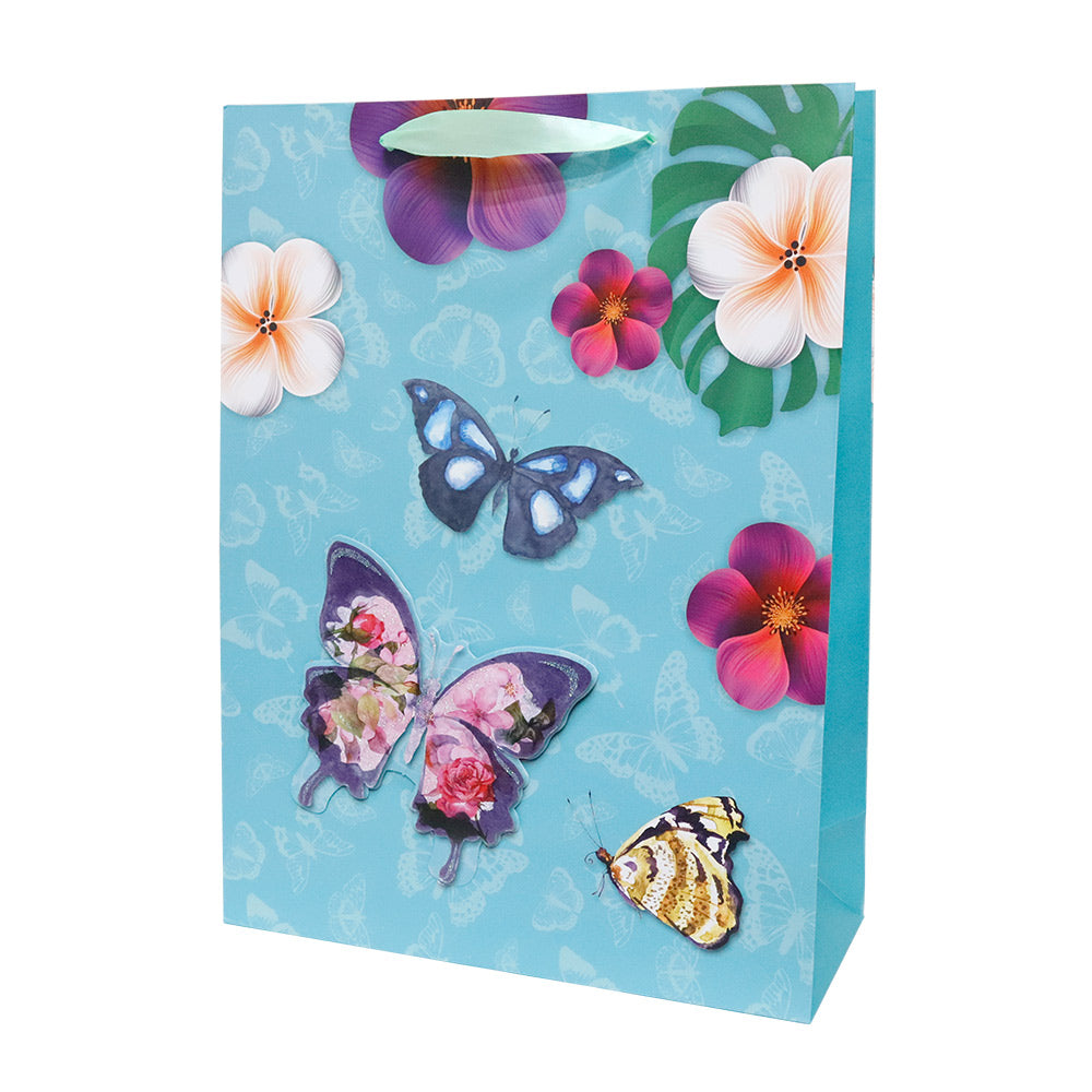 Bolsa de Regalo Mariposas Grande 40 x 30 x 12 cm ITrade