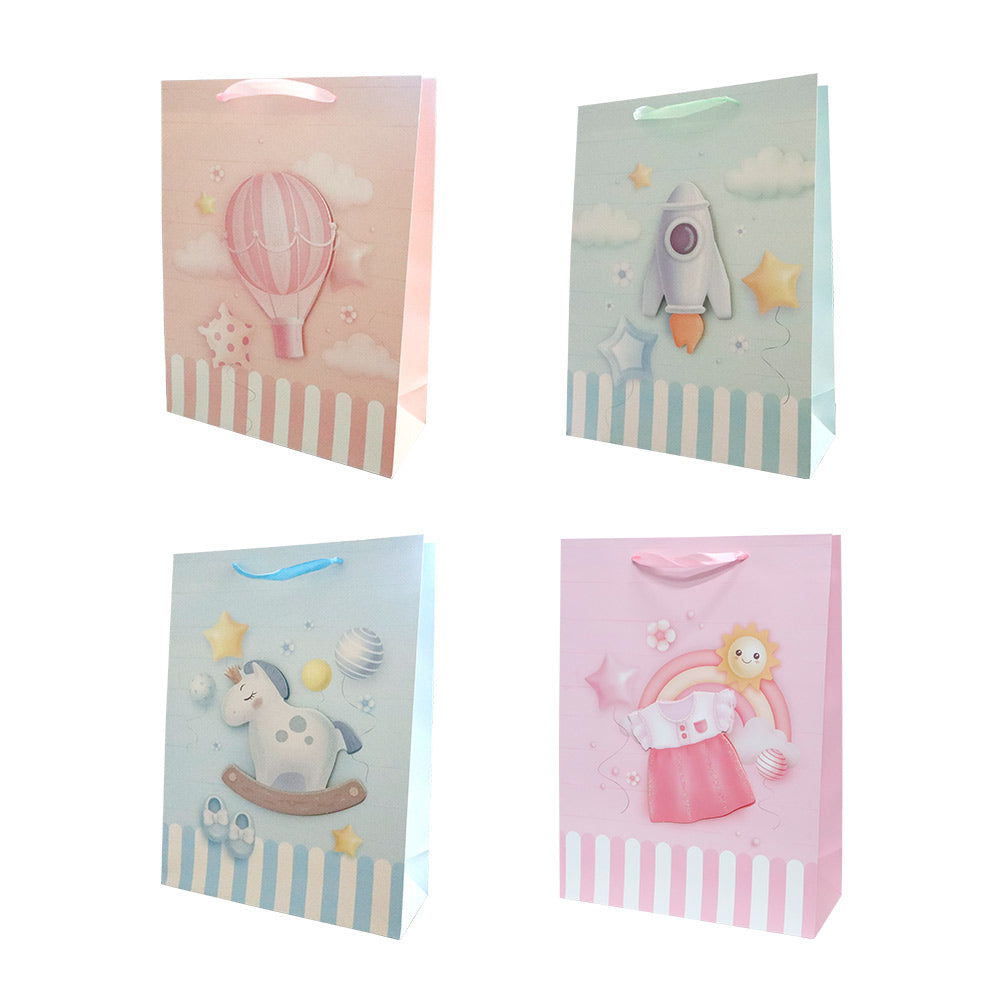 Bolsa de Regalo Baby Shower Grande 40 x 30 x 12 cm ITrade