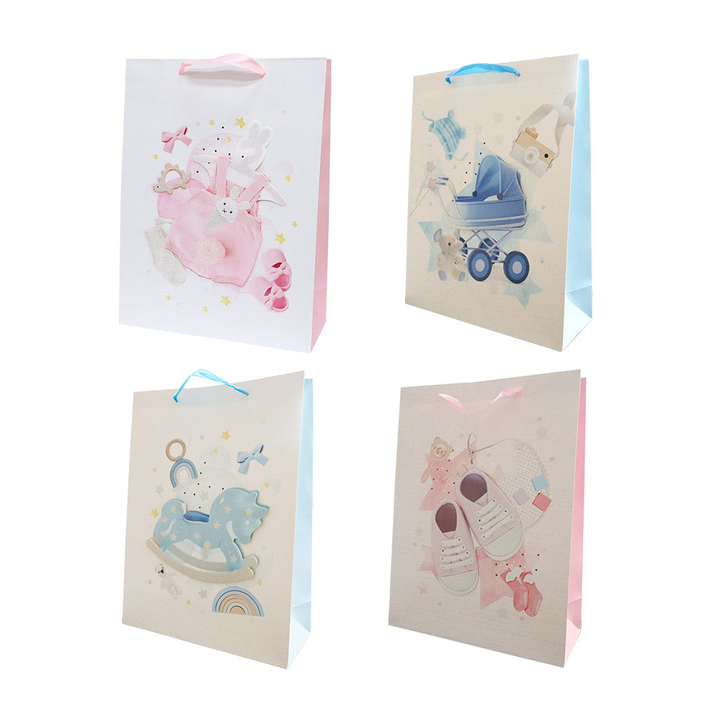 Bolsa de Regalo Baby Shower Grande 40 x 30 x 12 cm ITrade