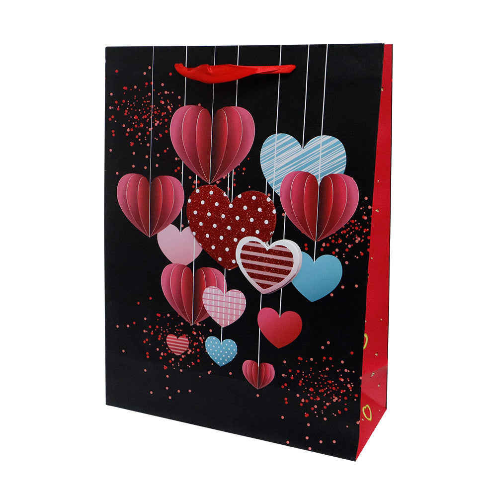 Bolsa de Regalo Grande Corazones 40 x 30 x 12 cm 4 piezas ITrade