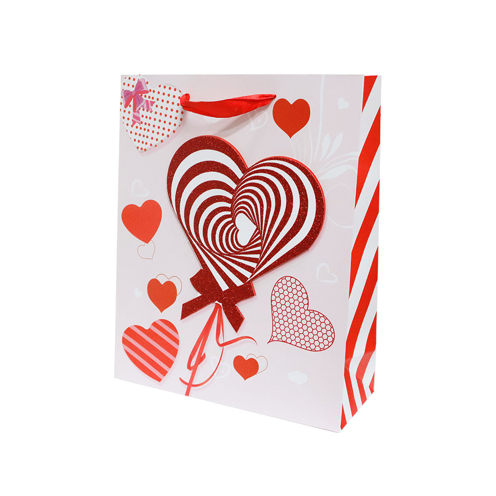 Bolsa de Regalo Mediana Red Valentine 32 x 26 x 10 cm 4 piezas ITrade