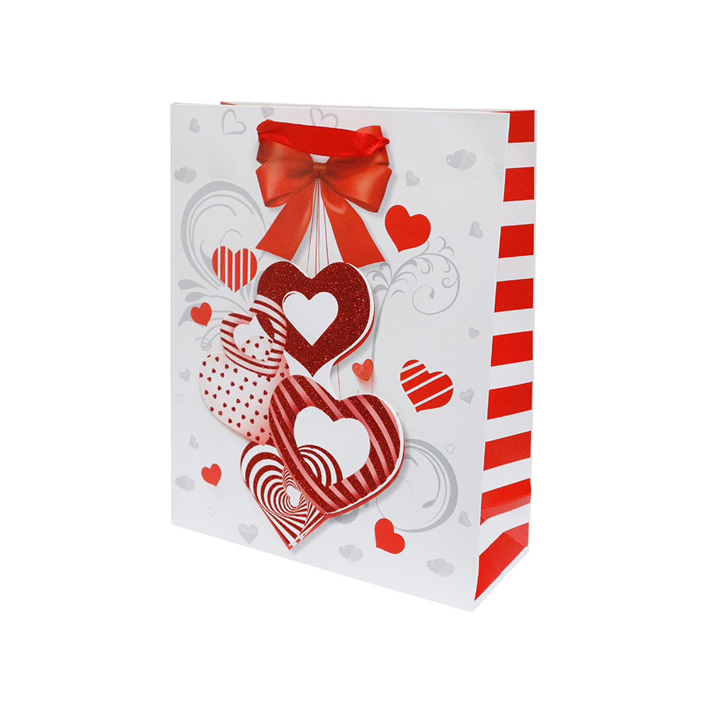 Bolsa de Regalo Mediana Red Valentine 32 x 26 x 10 cm 4 piezas ITrade