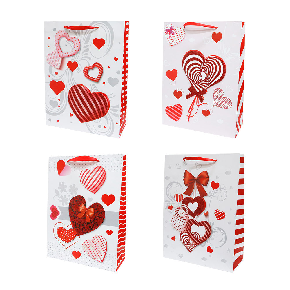 Bolsa de Regalo Grande Red Valentine 40 x 30 x 12 cm 4 piezas ITrade