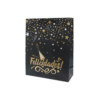 Bolsa de Regalo Felicidades Liso Mediano 32 x 26 x 10 cm ITrade