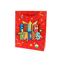 Bolsa de Regalo Felicidades Mediano 36 x 26 x 10 cm ITrade