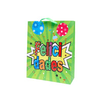 Bolsa de Regalo Felicidades Mediano 36 x 26 x 10 cm ITrade