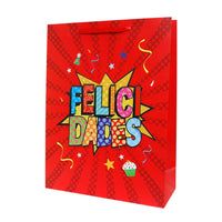 Bolsa de Regalo Felicidades Grande 40 x 30 x 12 cm ITrade