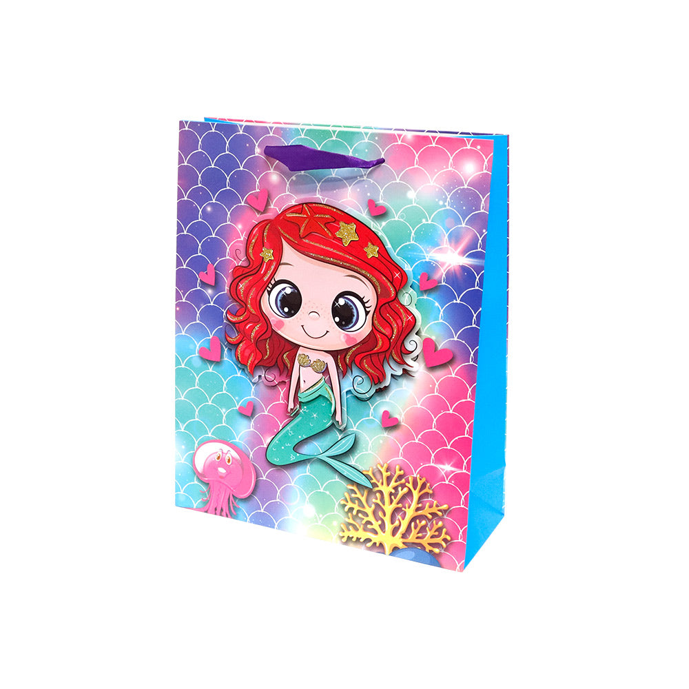 Bolsa de Regalo Niña Sirena Grande 40 x 30 x 12 cm ITrade