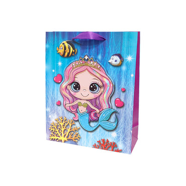 Bolsa de Regalo Niña Sirena Mediano 32 x 26 x 10 cm ITrade