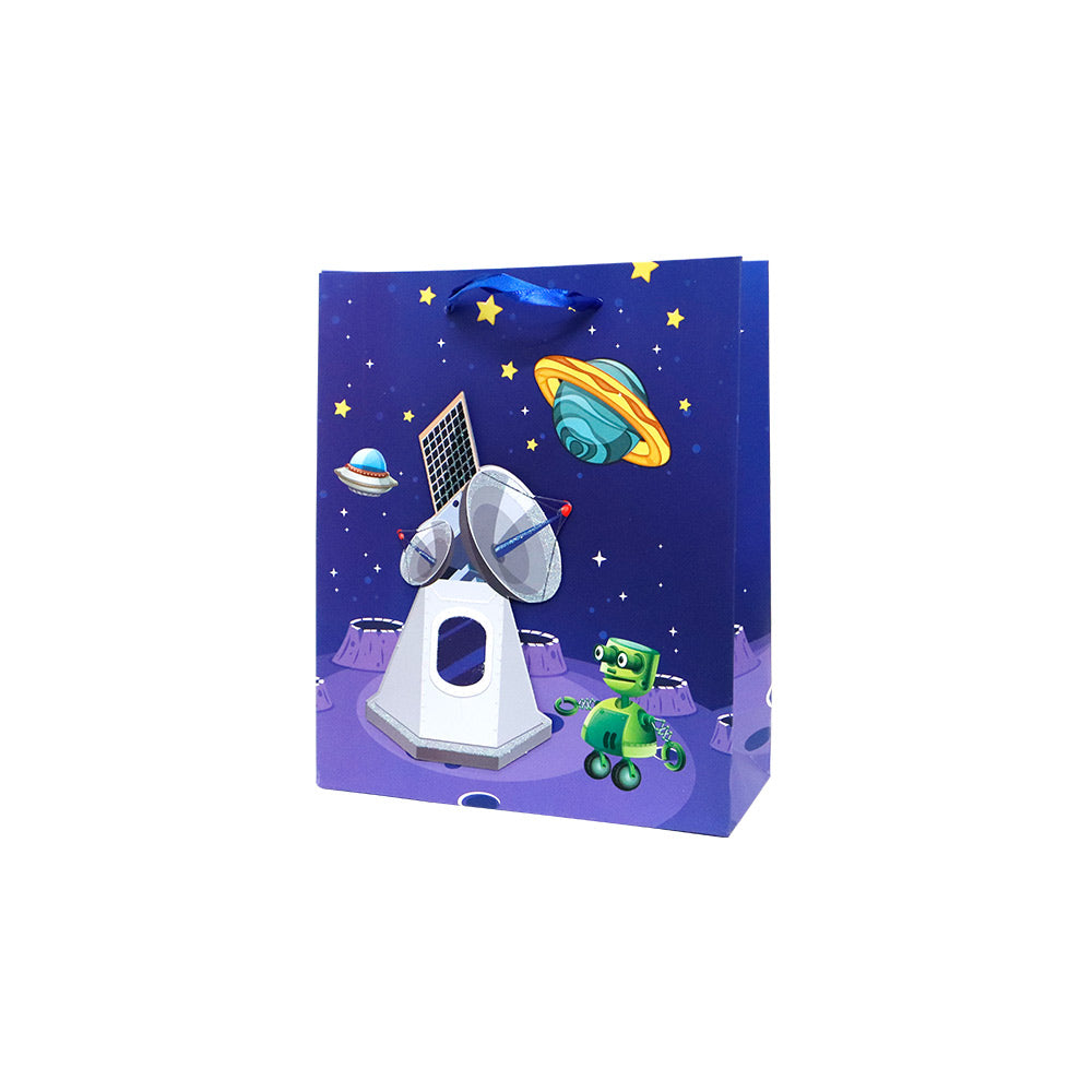 Bolsa de Regalo Niño Espacial Chico 23.5 x 19.5 x 8 cm ITrade