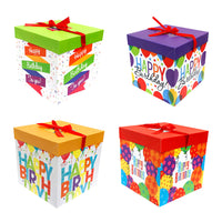 Caja de Regalo Armable Happy BirthDay 22 x 22 x 22 cm ITrade