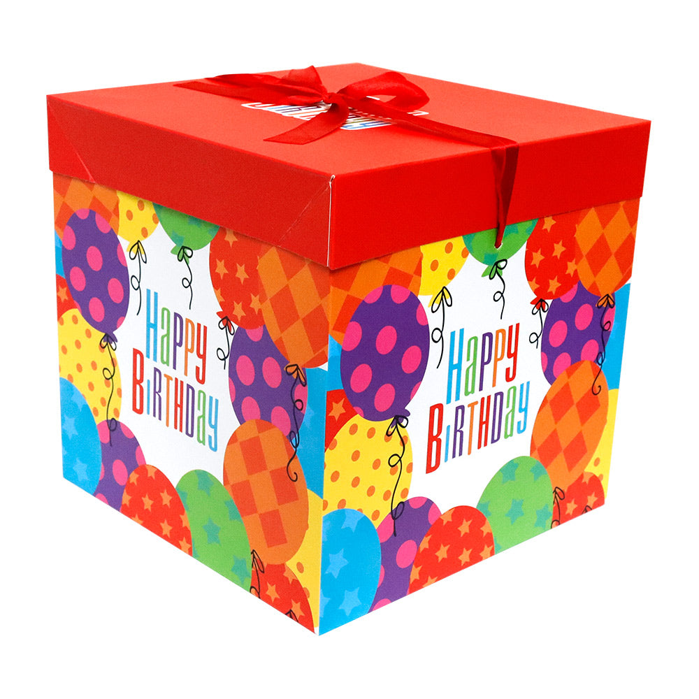 Caja de Regalo Armable Happy BirthDay 22 x 22 x 22 cm ITrade