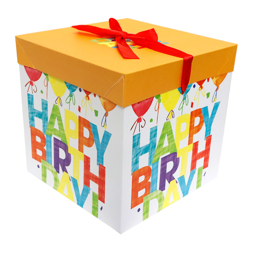 Caja de Regalo Armable Happy BirthDay 22 x 22 x 22 cm ITrade