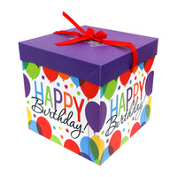 Caja de Regalo Armable Happy BirthDay 22 x 22 x 22 cm ITrade