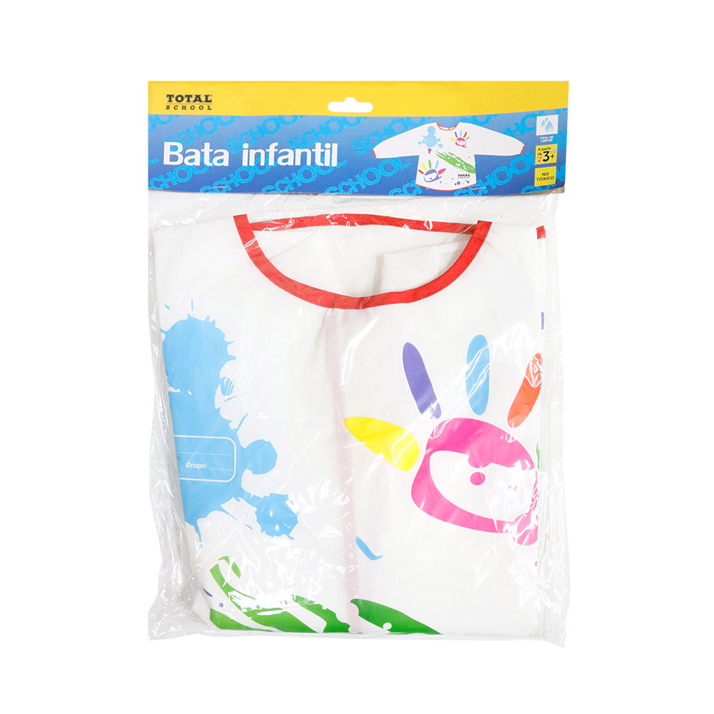 Bata Infantil C/Manga Larga 44 x 55 cm Total School