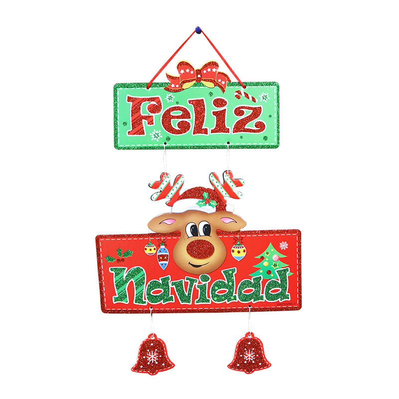 Adorno Navidad Carton Reno 30 x 45 cm ITrade