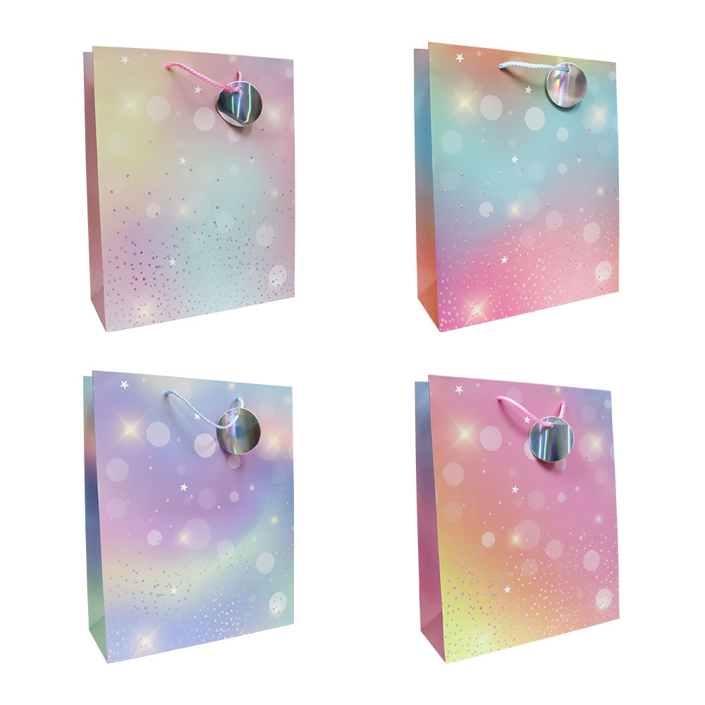 Bolsas de Regalo Colores Pastel con Estrellas 32 x 26 x 10 cm 1 pieza ITrade