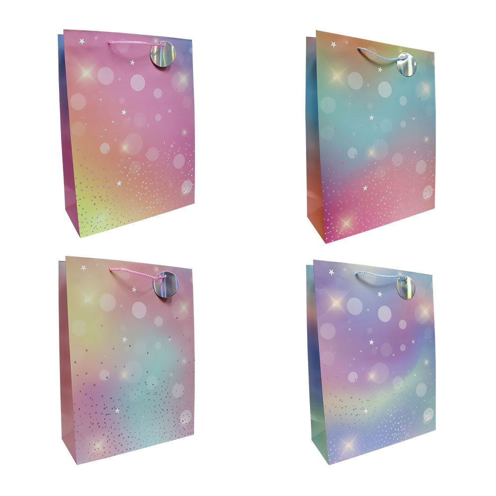 Bolsa de Regalo Colores Pastel con Estrellas Brillantes 40 x 30 x 12 cm 1 pieza ITrade