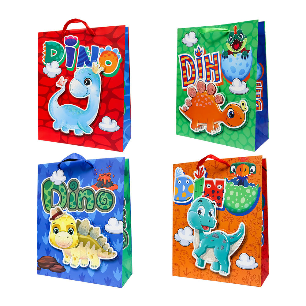 Bolsa de Regalo para Niño Dinosaurios 32 x 26 x 10 cm 1 pieza ITrade