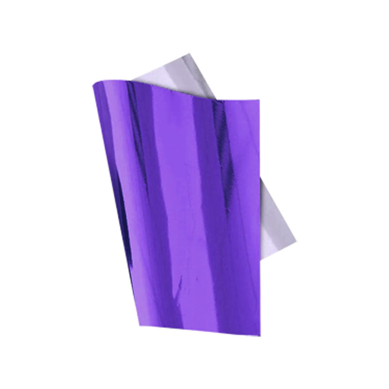 Papel de regalo metalizado morado 75x50cm Itrade