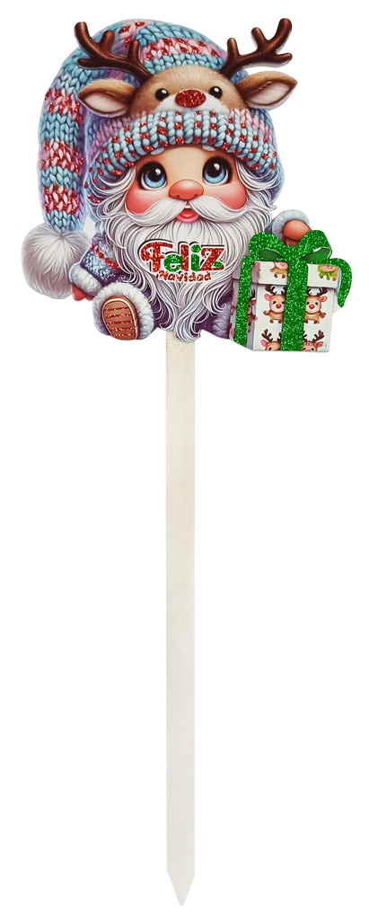 Adorno de Foami Navideño Gorro Santa Claus para Jardín 26 x 70 cm Itrade