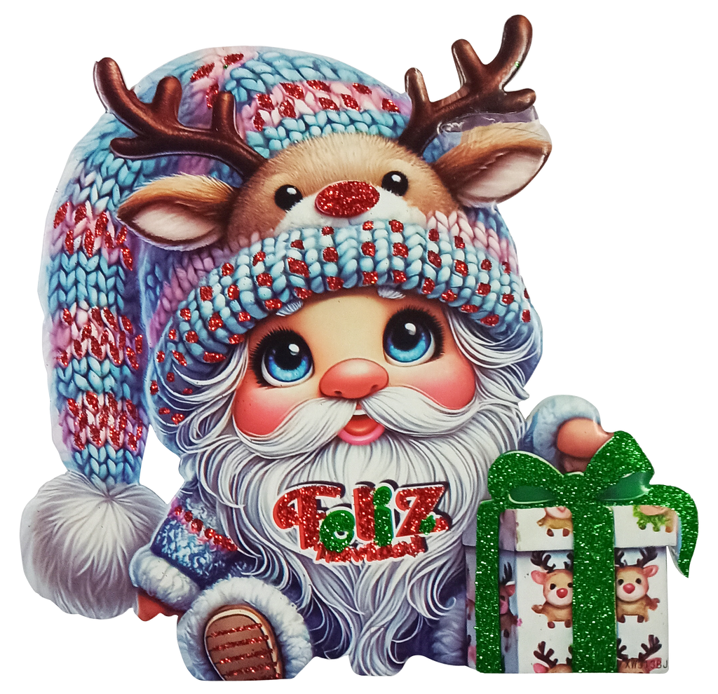 Adorno de Foami Armable Gorro Santa Claus 19 x 16 cm Itrade
