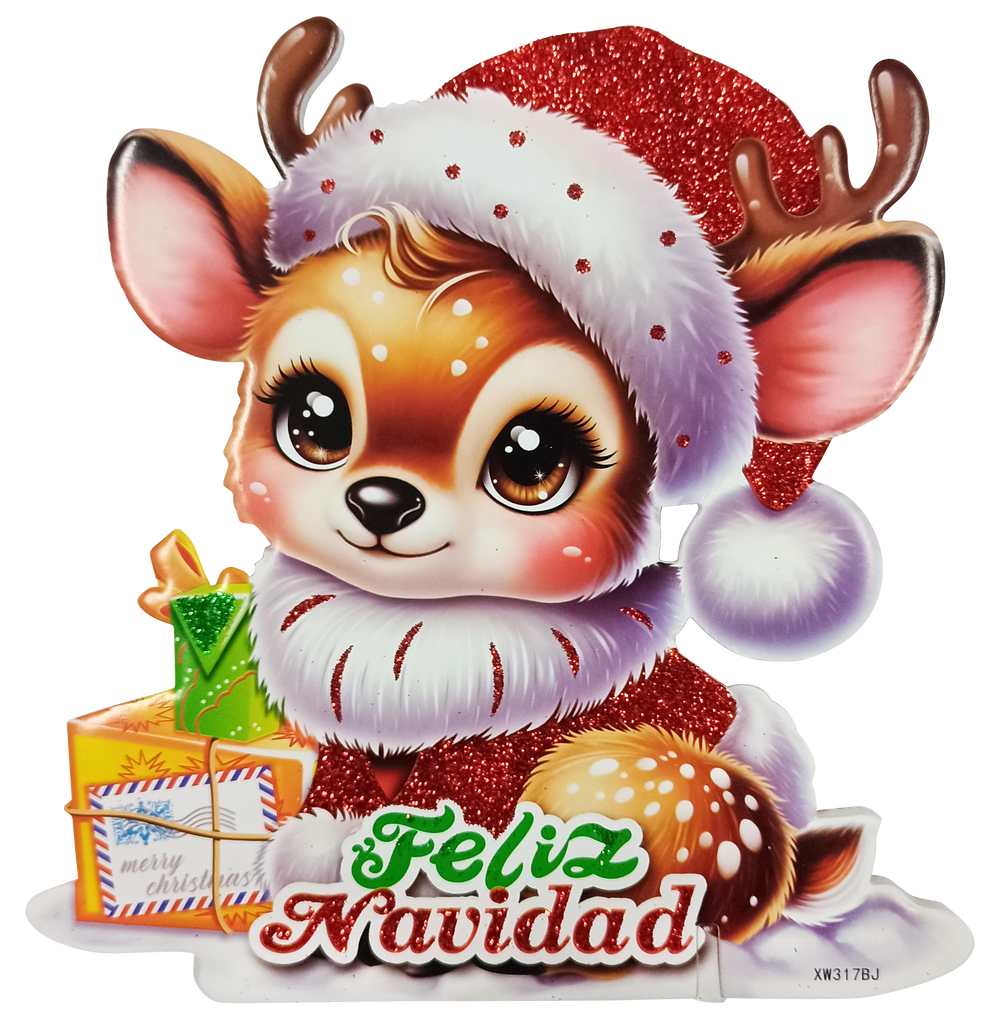 Adorno de Foami Venado 19 x 16 cm Itrade