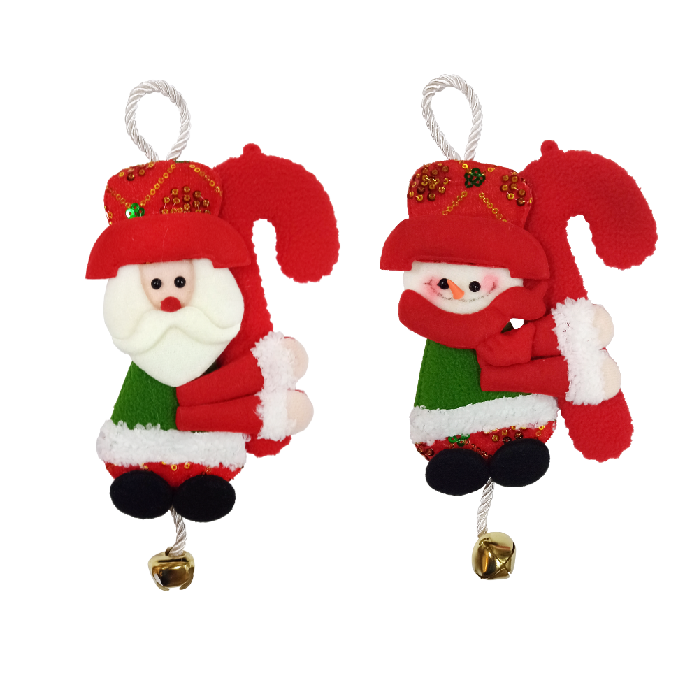 Adorno Colgante Navideño Personaje Varios Diseños con Bastón Itrade