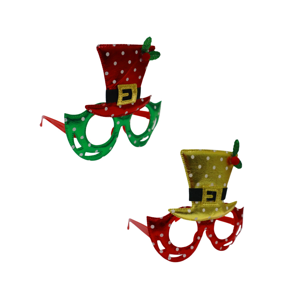 Lentes Navideños Gorro Varios Colores ITrade