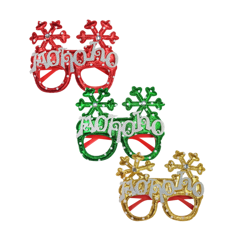 Lentes Navideños HOHOHO Varios Colores Itrade