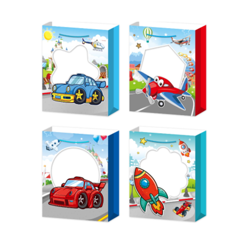 Bolsa de Regalo para Niño Coches Varios Modelos 32 x 26 x 10 cm Itrade
