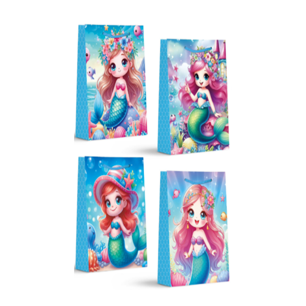 Bolsa de Regalo para Niña Sirenas Varios Modelos 32 x 26 x 10 cm Itrade