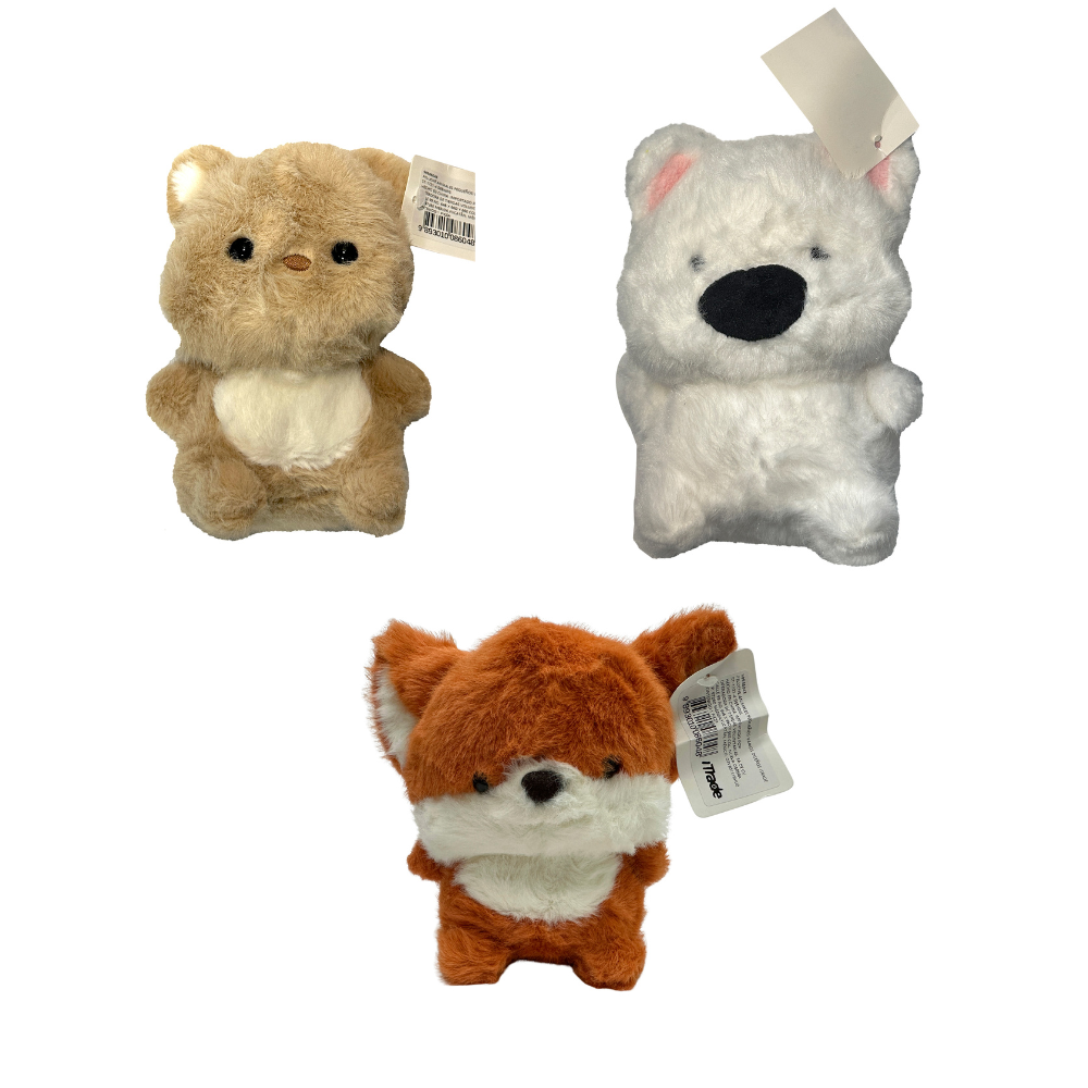 Peluche de Animales Pequeños Varios Diseños Itrade
