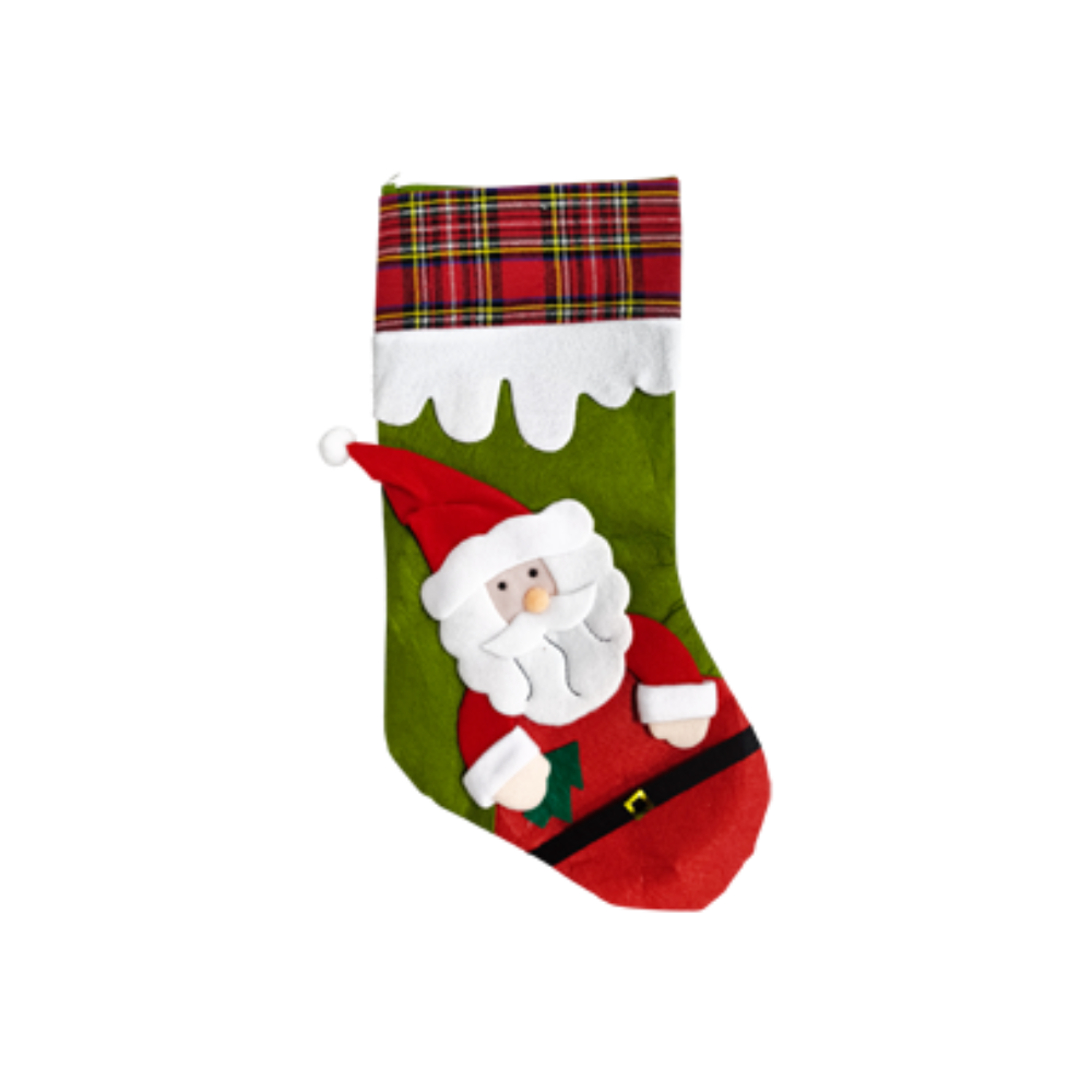 Bota Navideña Roja Y Verde Personajes Navideños ITrade