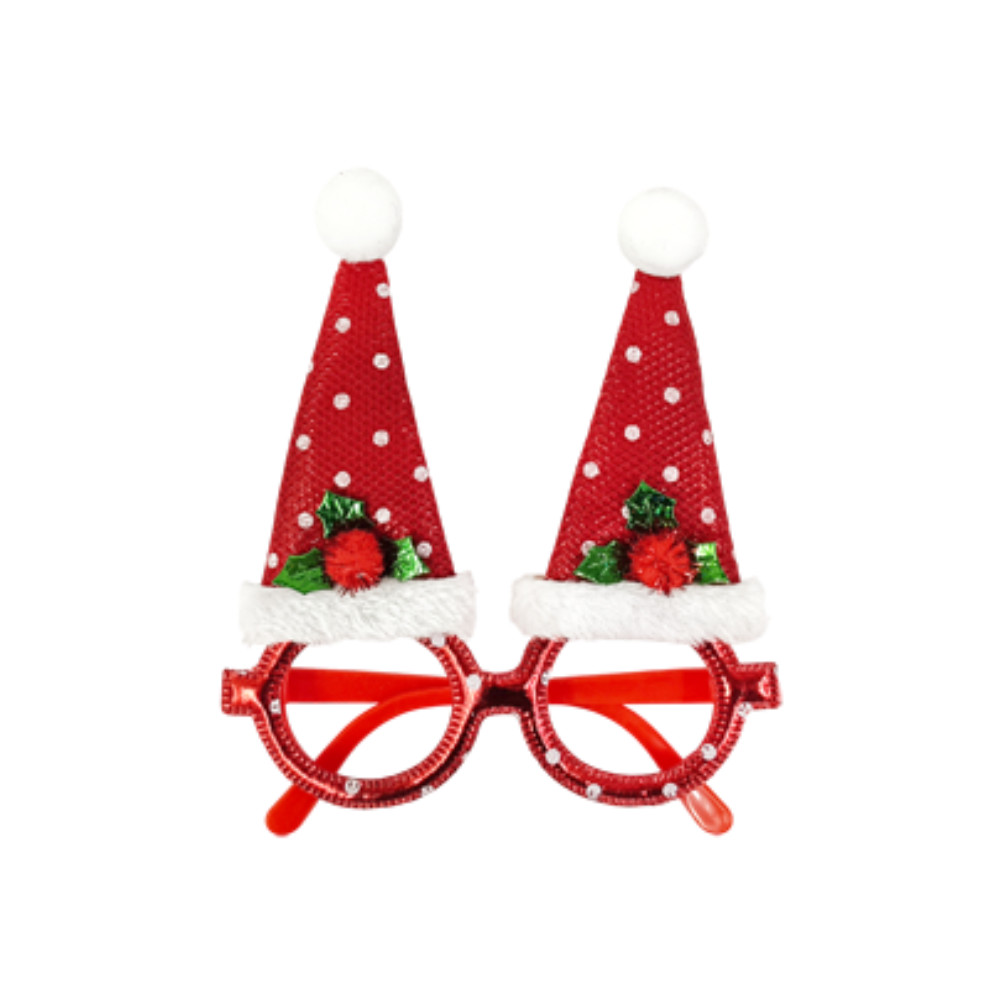 Lentes Navideños Gorritos Varios Colores ITrade