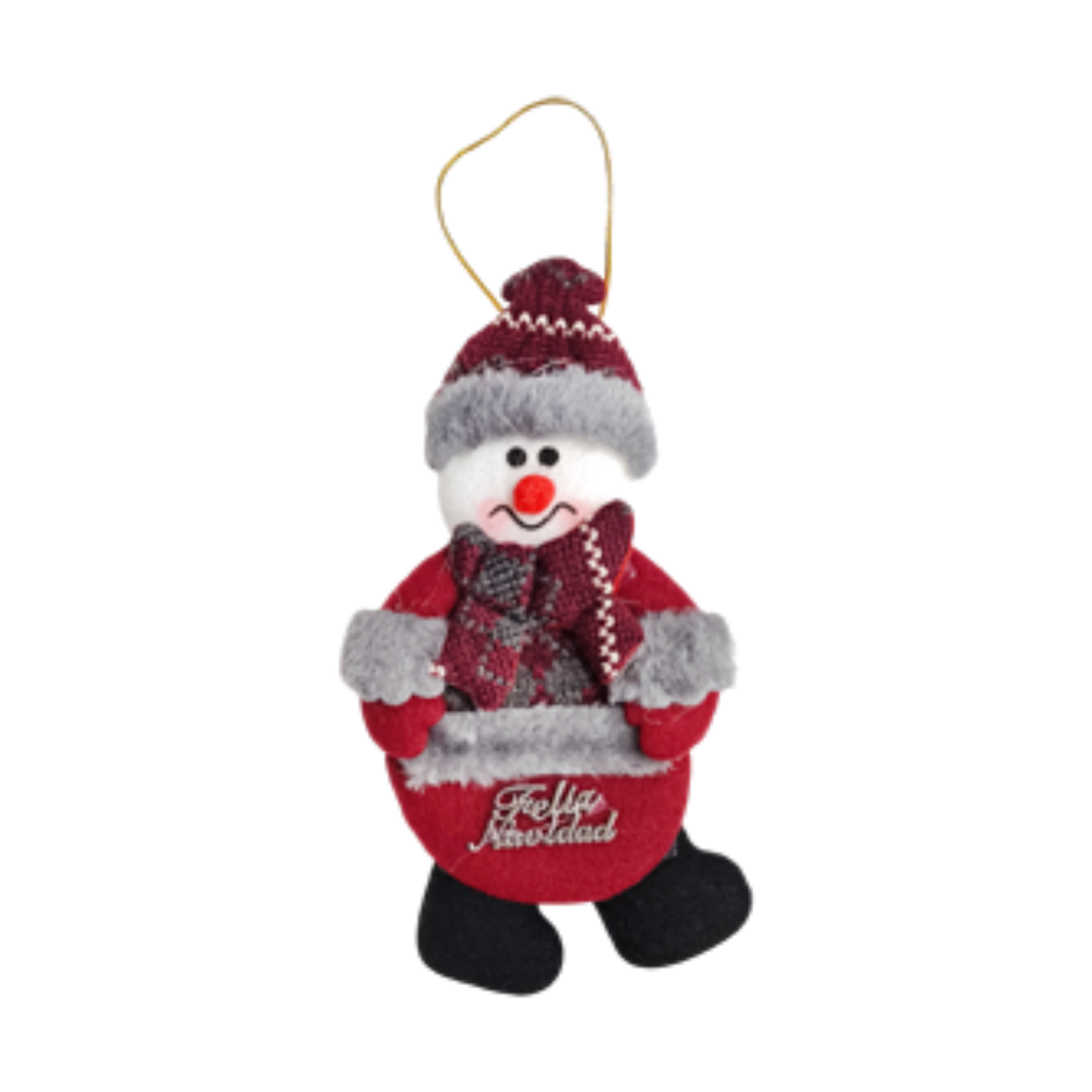 Adorno Colgante Navideño Varios Modelos Colores Vino Gris ITrade