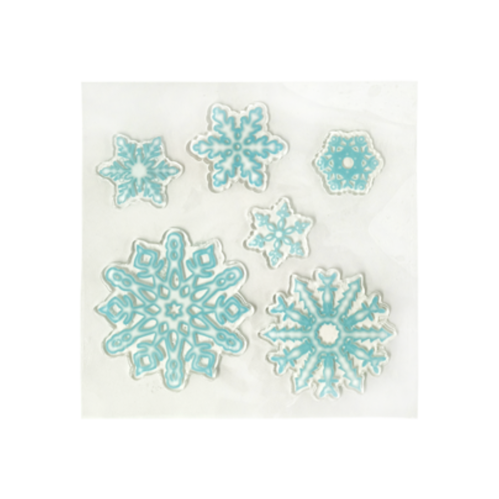 Pegatina Navideño Copos De Nieve 20 x 20 cm Varios Modelos ITrade