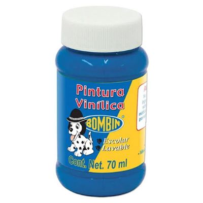 Pintura Vinilica Azul Claro 70 ml Bombin Bote Rodin