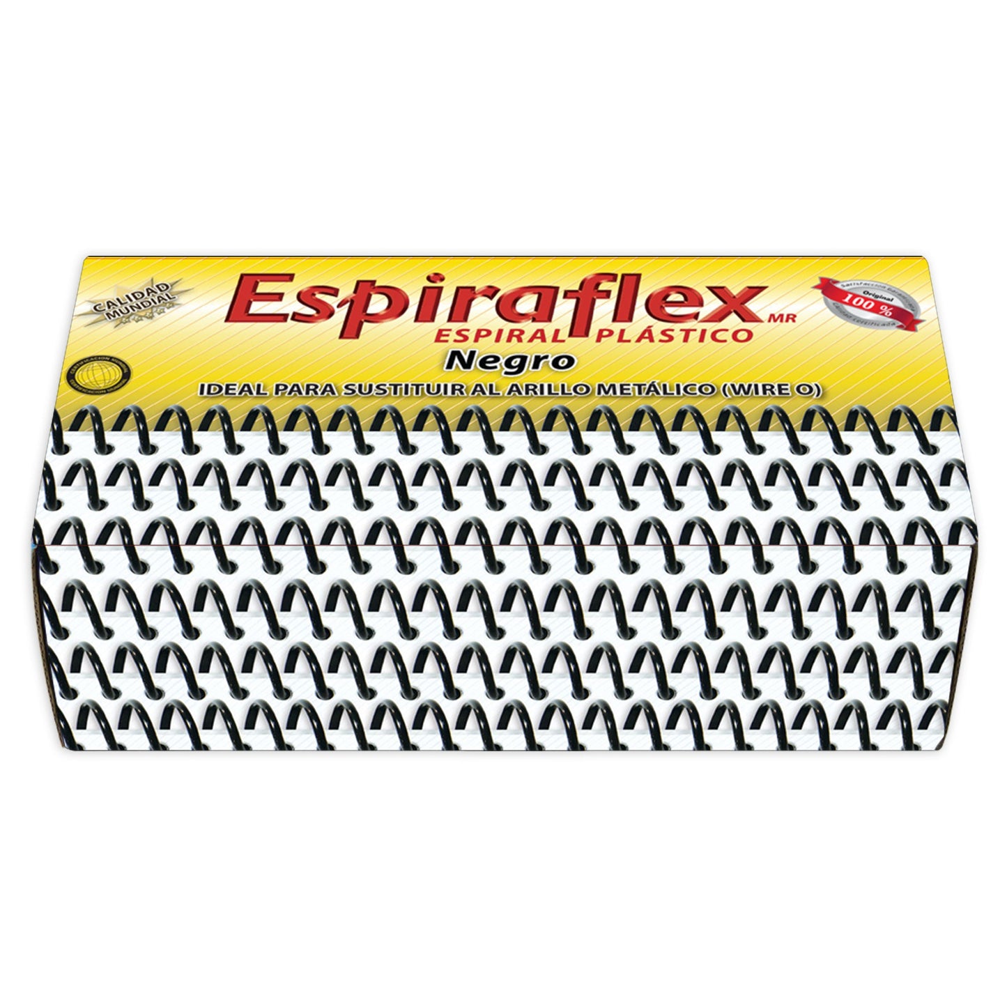 Arillo para Engargolar Plástico Negro 10 mm 100 Espirales Boflex