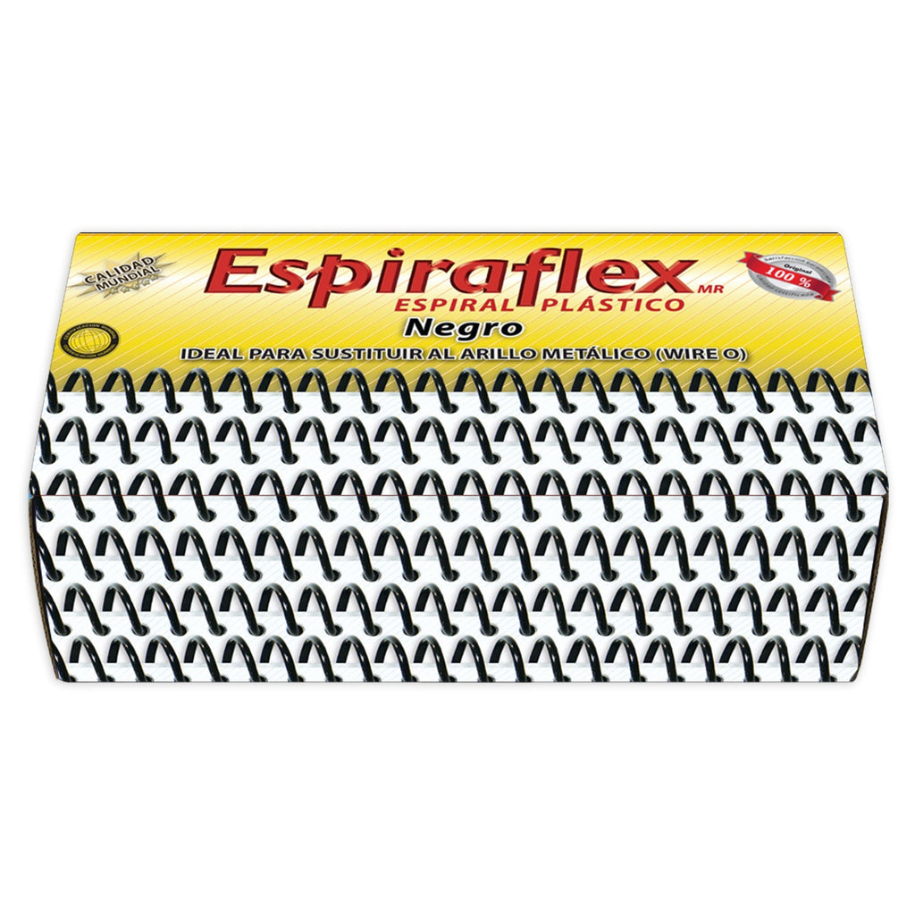 Arillo para Engargolar Plástico Negro 8 mm 145 Espirales Boflex