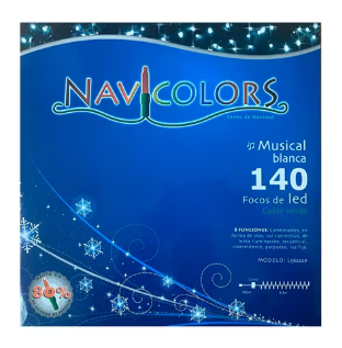 Luces Navideñas 140L Led Magica Blanca Navicolors