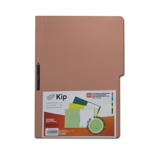 Carpeta con Broche Carta Caoba Kip